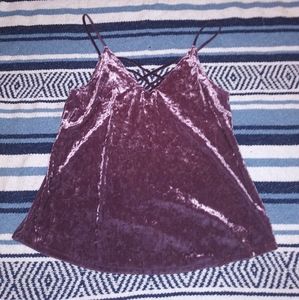 Purple hippy tank top